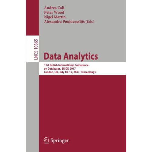 Data Analytics: 31st British International Conference on Databases, BICOD 2017,  [Paperback]