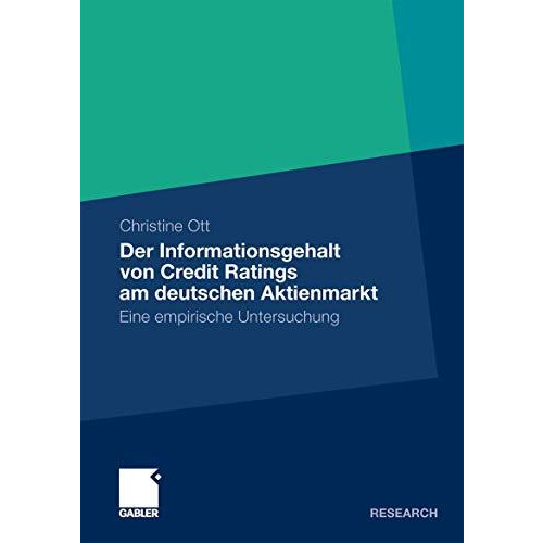 Der Informationsgehalt von Credit Ratings am deutschen Aktienmarkt: Eine empiris [Paperback]