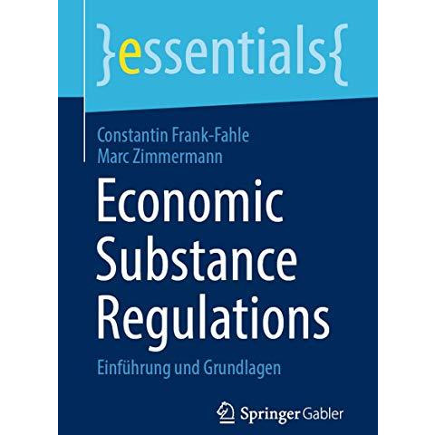 Economic Substance Regulations: Einf?hrung und Grundlagen [Paperback]