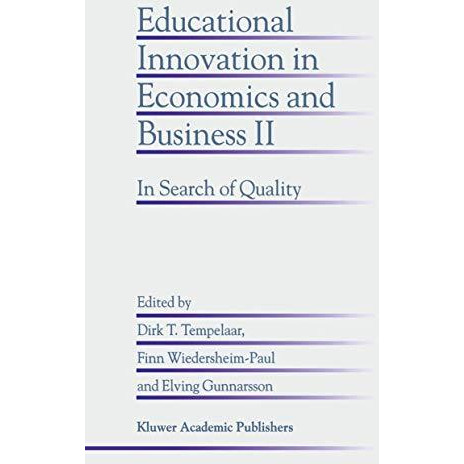 Educational Innovation in Economics and Business II: In Search of Quality [Paperback]