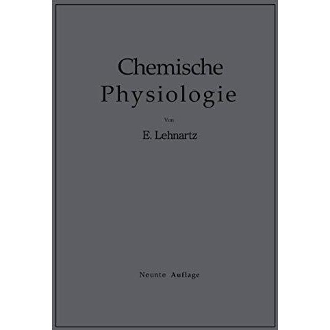 Einf?hrung in die Chemische Physiologie [Paperback]