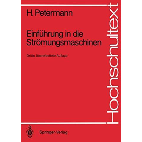 Einf?hrung in die Str?mungsmaschinen [Paperback]