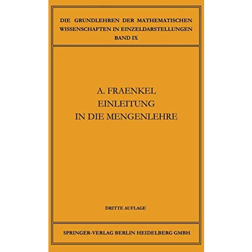 Einleitung in die Mengenlehre [Paperback]