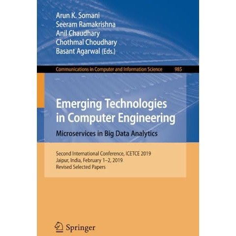 Emerging Technologies in Computer Engineering: Microservices in Big Data Analyti [Paperback]