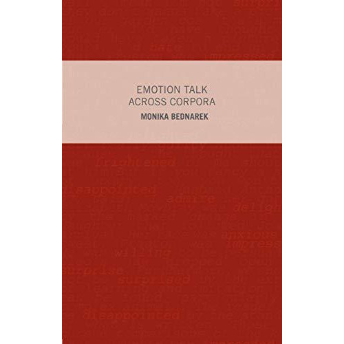 Emotion Talk Across Corpora [Hardcover]