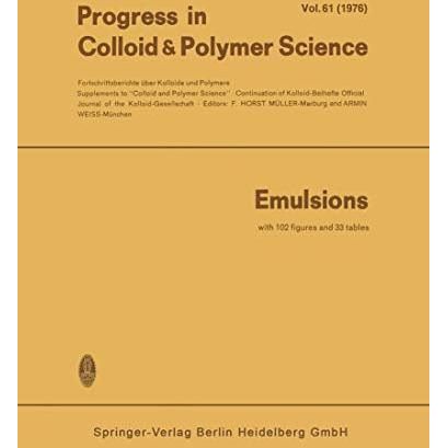 Emulsions [Paperback]