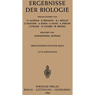 Ergebnisse der Biologie [Paperback]