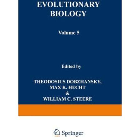 Evolutionary Biology: Volume 5 [Paperback]