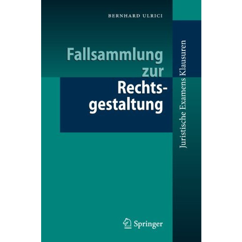 Fallsammlung zur Rechtsgestaltung [Paperback]