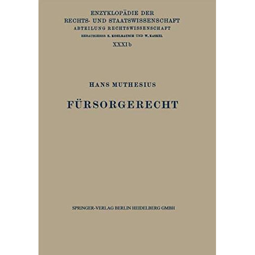 F?rsorgerecht [Paperback]