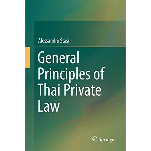 General Principles of Thai Private Law [Hardcover]