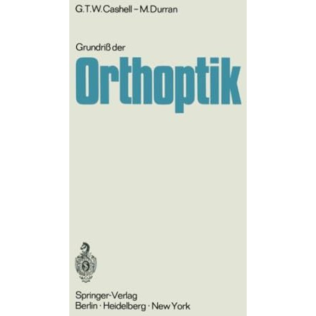 Grundri? der Orthoptik [Paperback]