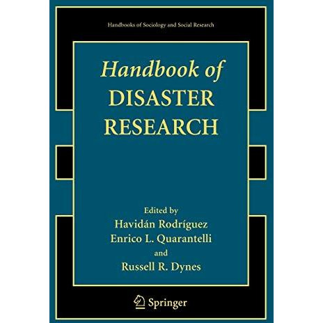 Handbook of Disaster Research [Paperback]