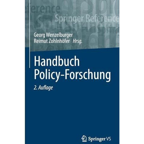 Handbuch Policy-Forschung [Hardcover]