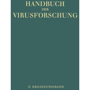 Handbuch der Virusforschung: II. Erg?nzungsband [Paperback]