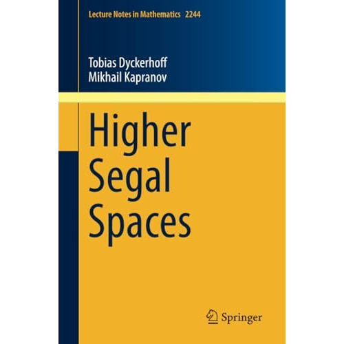 Higher Segal Spaces [Paperback]