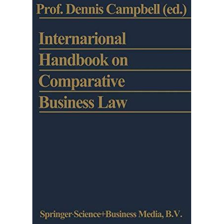 International Handbook on Comparative Business Law [Paperback]