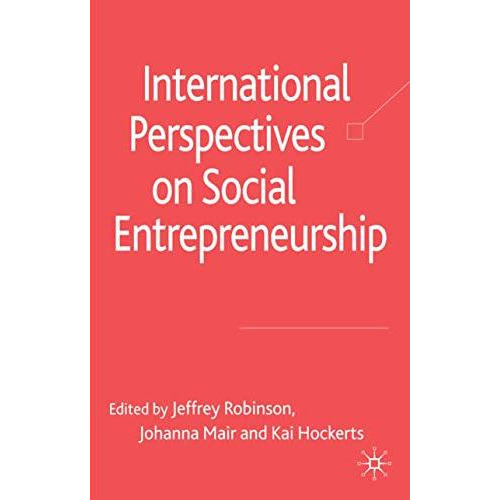 International Perspectives on Social Entrepreneurship [Hardcover]