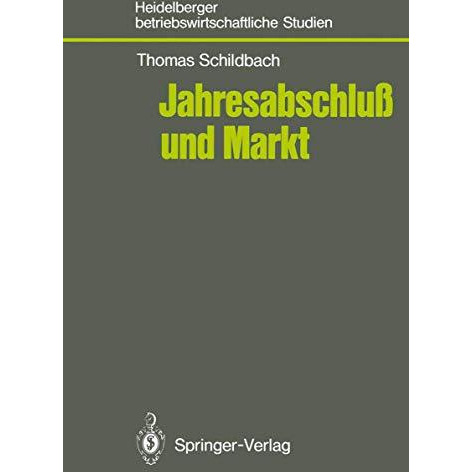 Jahresabschlu? und Markt [Paperback]