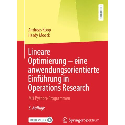 Lineare Optimierung  eine anwendungsorientierte Einf?hrung in Operations Resear [Paperback]