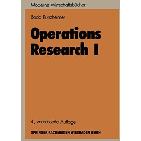 Lineare Planungsrechnung und Netzplantechnik [Paperback]