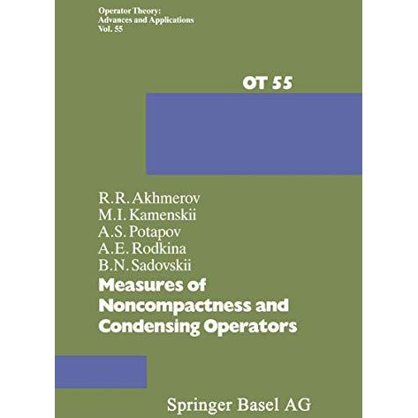 Measures of Noncompactness and Condensing Operators [Paperback]