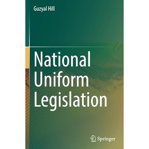 National Uniform Legislation [Paperback]