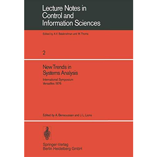 New Trends in Systems Analysis: International Symposium, Versailles, Decembre 13 [Paperback]