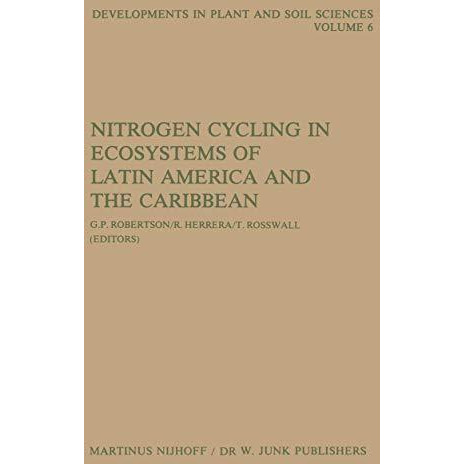 Nitrogen Cycling in Ecosystems of Latin America and the Caribbean [Paperback]