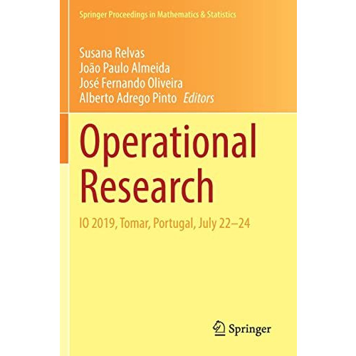 Operational Research: IO 2019, Tomar, Portugal, July 2224 [Paperback]