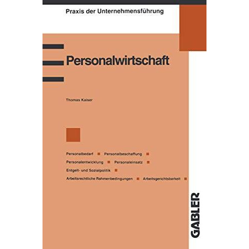 Personalwirtschaft: Personalbedarf, Personalbeschaffung, Personalentwicklung, Pe [Paperback]