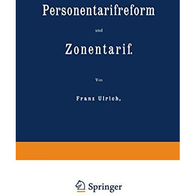 Personentarifreform und Zonentarif [Paperback]