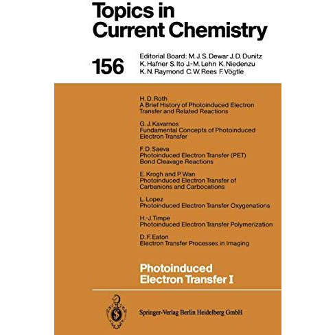 Photoinduced Electron Transfer I [Paperback]