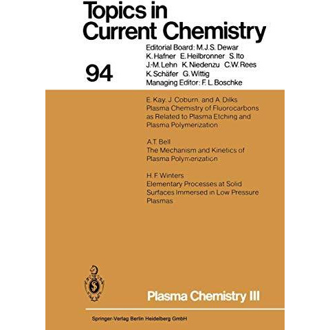 Plasma Chemistry III [Paperback]