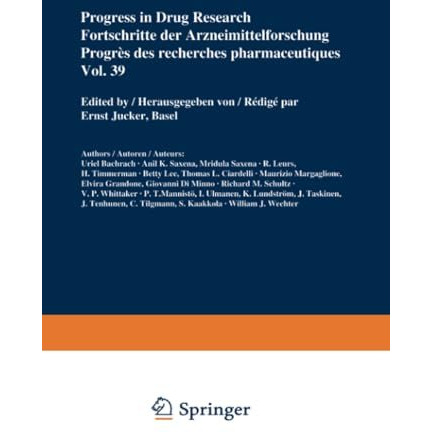 Progress in Drug Research / Fortschritte der Arzneimittelforschung / Progr?s des [Paperback]