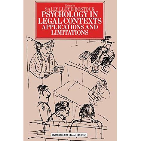 Psychology in Legal Contexts: Applications and Limitations [Paperback]