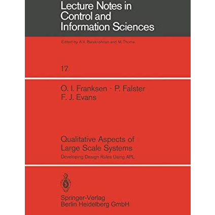 Qualitative Aspects of Large Scale Systems: Developing Design Rules Using APL [Paperback]