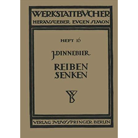 Reiben und Senken [Paperback]