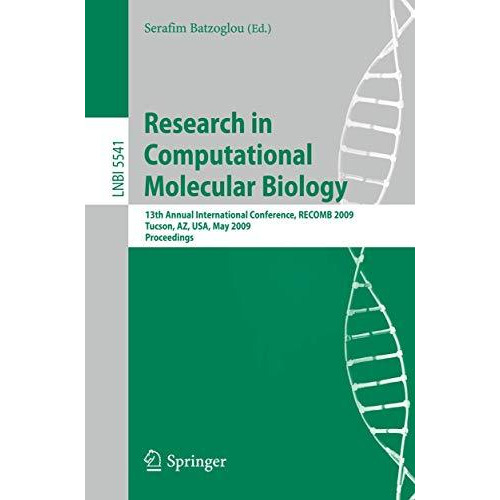 Research in Computational Molecular Biology: 13th Annual International Conferenc [Paperback]