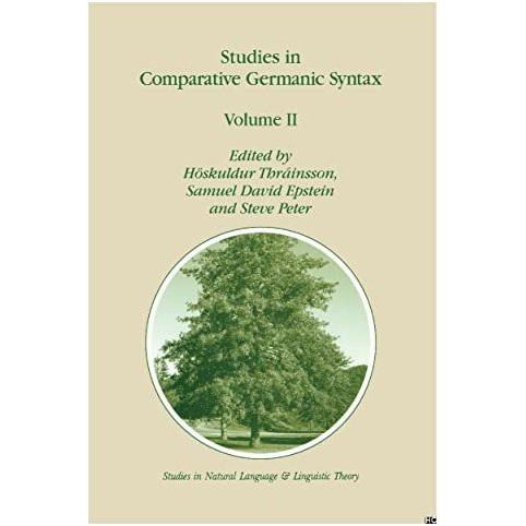 Studies in Comparative Germanic Syntax: Volume II [Paperback]