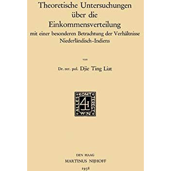 Theoretische Untersuchungen ?ber die Einkommensverteilung: mit einer besonderen  [Paperback]