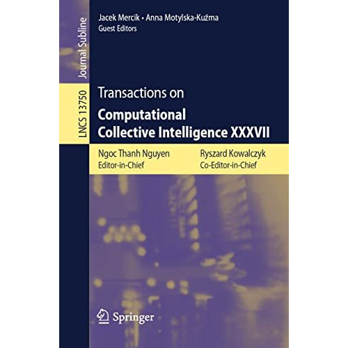 Transactions on Computational Collective Intelligence XXXVII [Paperback]