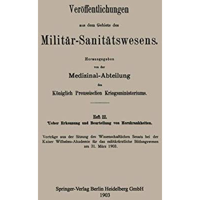 Ueber Erkennung und Beurteilung von Herzkrankheiten [Paperback]