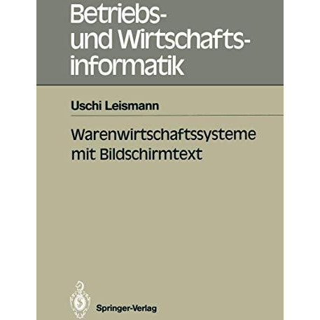 Warenwirtschaftssysteme mit Bildschirmtext [Paperback]