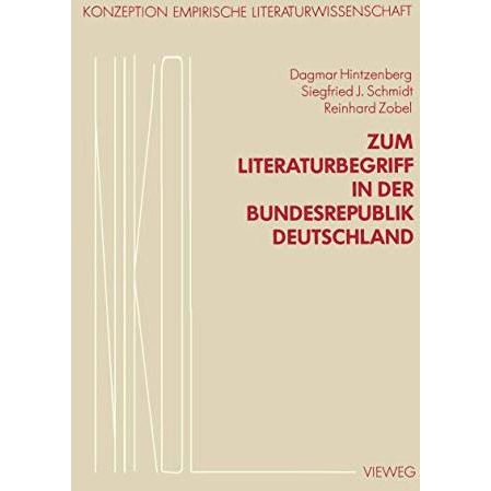 Zum Literaturbegriff in der Bundesrepublik Deutschland [Paperback]