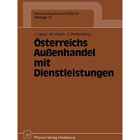 ?sterreichs Au?enhandel mit Dienstleistungen [Paperback]