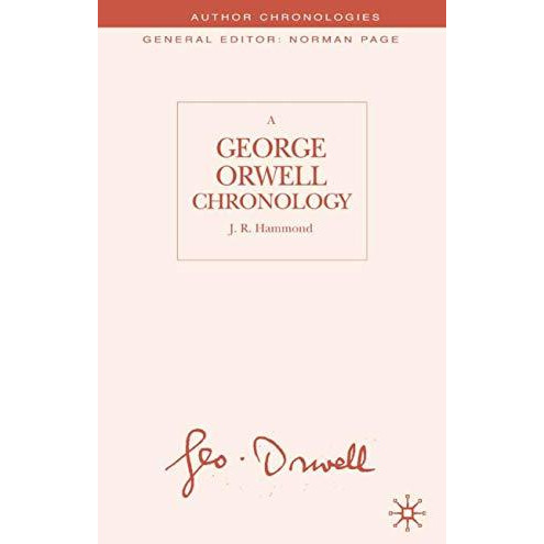 A George Orwell Chronology [Hardcover]