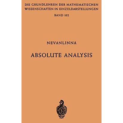 Absolute Analysis [Paperback]