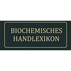 Biochemisches Handlexikon: IX. Band (2. Erg?nzungsband) [Paperback]