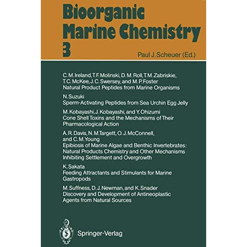 Bioorganic Marine Chemistry [Paperback]